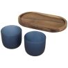 Set bandeja acacia y 2 vasos vidrio 200 ml - Imagen 17