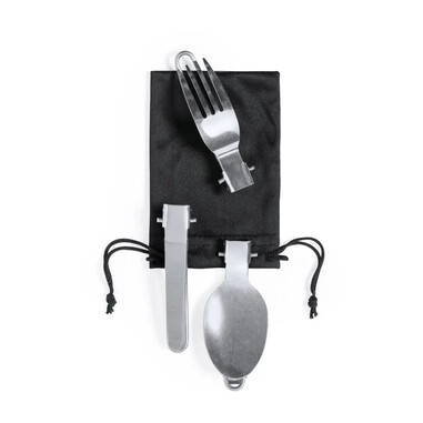 Set de menaje de camping con funda RPET