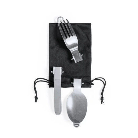 Set de menaje de camping con funda RPET