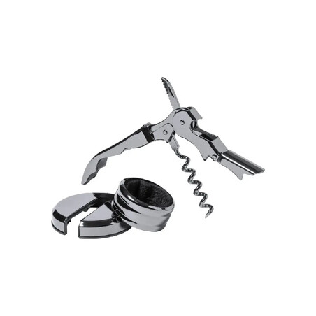 Set de vino de acero inoxidable con sacacorchos