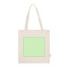 Bolsa algodón orgánico 42x38cm 140g asas largas natural - Imagen 7