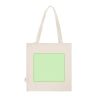 Bolsa algodón orgánico 42x38cm 140g asas largas natural - Imagen 8