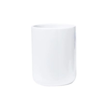 Taza cerámica 480 ml asa bambú caja kraft blanco LFGB FSC