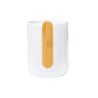 Taza cerámica 480 ml asa bambú caja kraft blanco LFGB FSC - Imagen 5