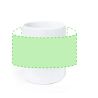 Taza cerámica 480 ml asa bambú caja kraft blanco LFGB FSC - Imagen 7