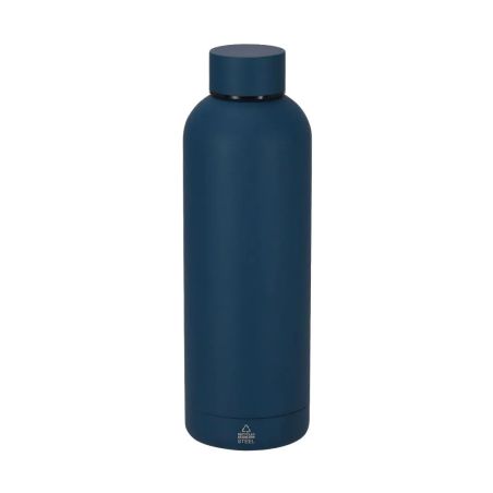 Set bloc RPET bolígrafo aluminio reciclado bidón acero inox