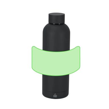 Set bloc RPET bolígrafo aluminio reciclado bidón acero inox