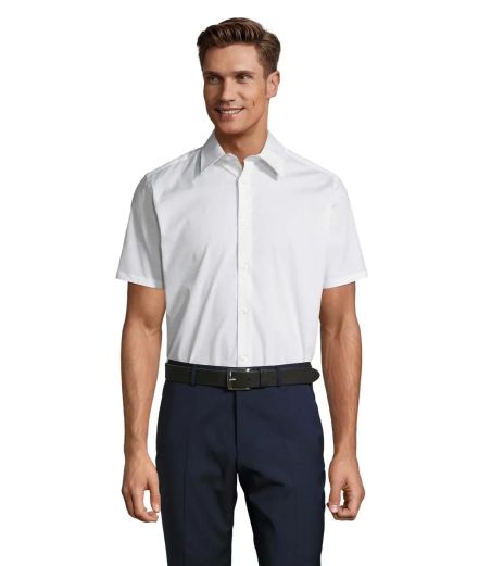 BROADWAY STRETCH MEN SHIRT Ecológico Personalizado 7S17030