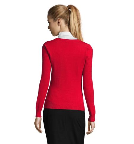 GALAXY WOMEN V-NECK SWEATER Ecológico Personalizado 7S90010