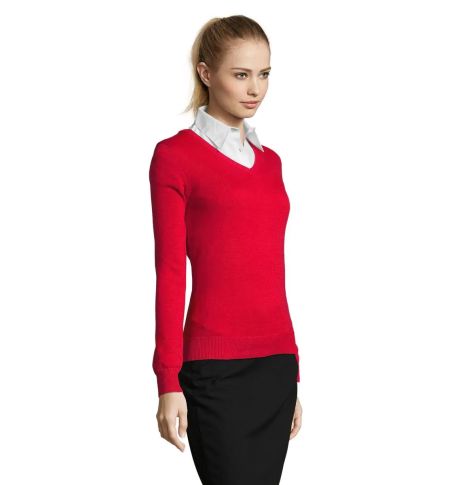 GALAXY WOMEN V-NECK SWEATER Ecológico Personalizado 7S90010