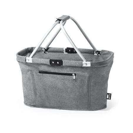 Cesta plegable RPET 600D con estructura de aluminio