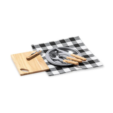 Set de picnic 2 servicios con funda de algodón