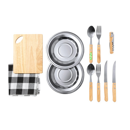 Set de picnic 2 servicios con funda de algodón