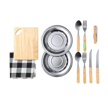 Set de picnic 2 servicios con funda de algodón