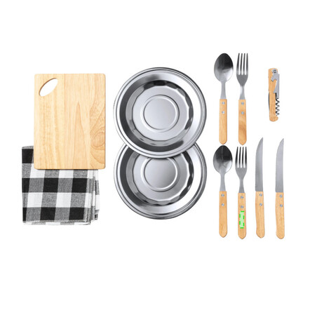 Set de picnic 2 servicios con funda de algodón