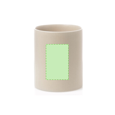 Taza de cerámica mate 370 ml con caja individual