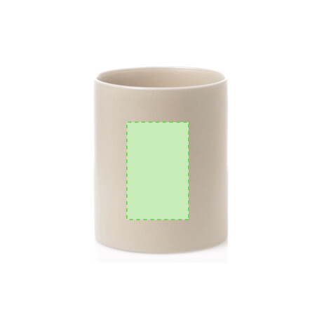 Taza de cerámica mate 370 ml con caja individual