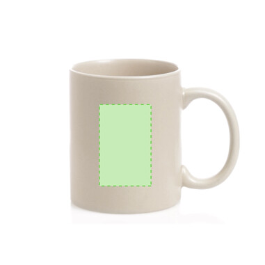 Taza de cerámica mate 370 ml con caja individual