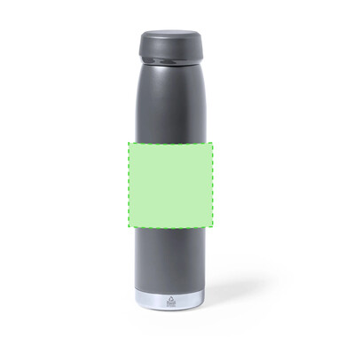 Bidón térmico acero reciclado 380 ml con base de silicona