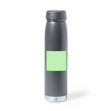 Bidón térmico acero reciclado 380 ml con base de silicona
