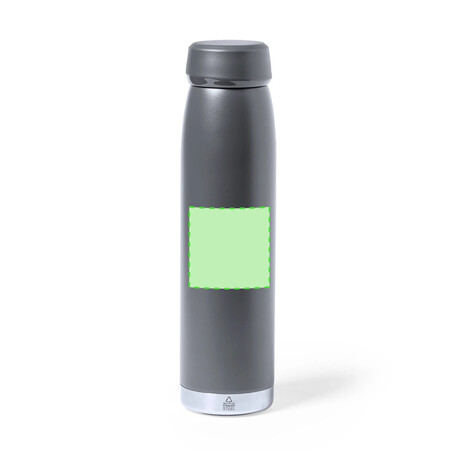 Bidón térmico acero reciclado 380 ml con base de silicona