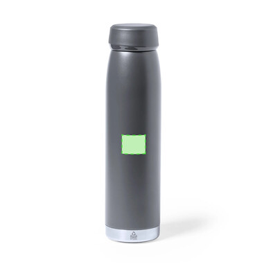 Bidón térmico acero reciclado 380 ml con base de silicona