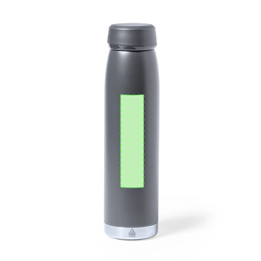 Bidón térmico acero reciclado 380 ml con base de silicona