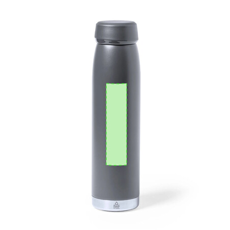 Bidón térmico acero reciclado 380 ml con base de silicona