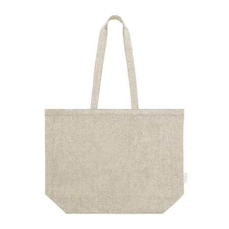 Bolsa de algodón reciclado 140 g/m² con fuelle