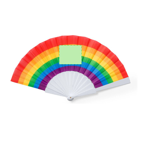 Abanico Rainbow RPET 23 x 43 cm