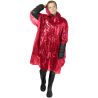 Poncho lluvia talla única plástico reciclado capucha funda - Imagen 18
