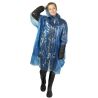 Poncho lluvia talla única plástico reciclado capucha funda - Imagen 24
