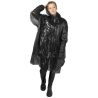 Poncho lluvia talla única plástico reciclado capucha funda - Imagen 37