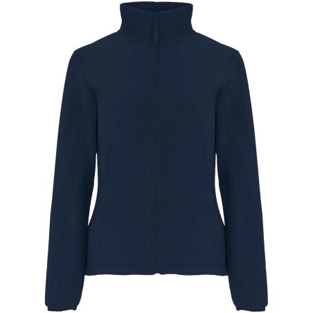 Chaqueta polar mujer cuello alto corte entallado