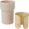 Vaso cerámica 340 ml funda bambú - Imagen 16