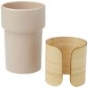 Vaso cerámica 340 ml funda bambú - Imagen 17
