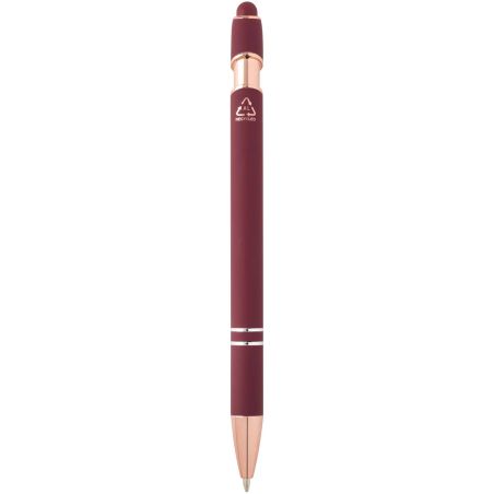 Bolígrafo aluminio reciclado oro rosa stylus 800m