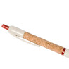 Bolígrafo corcho caña trigo ABS pulsador tinta azul 14.5cm - Imagen 3