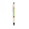 Bolígrafo corcho caña trigo ABS pulsador tinta azul 14.5cm - Imagen 4
