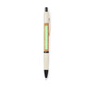 Bolígrafo corcho caña trigo ABS pulsador tinta azul 14.5cm - Imagen 5