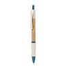 Bolígrafo corcho caña trigo ABS pulsador tinta azul 14.5cm - Imagen 12