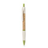 Bolígrafo corcho caña trigo ABS pulsador tinta azul 14.5cm - Imagen 11