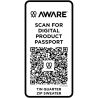 Sudadera reciclada cremallera 1/4 unisex AWARE Cyclo - Imagen 51