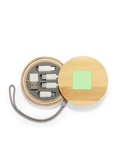 Set Cables Cargadores Personalizado Ecológico 820292