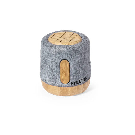 Altavoz Bluetooth bambú y fieltro RPET 3W
