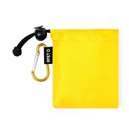 Poncho infantil PE con funda RPET y mosquetón