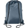 Bolsa con cordón Oriole de RPET de 5 l con bolsillo - Imagen 72