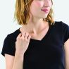 Camiseta MOON mujer cuello pico 150 g - Imagen 14