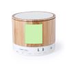 Altavoz Bluetooth bambú ABS rejilla metálica 3W 5.1 cm - Imagen 3