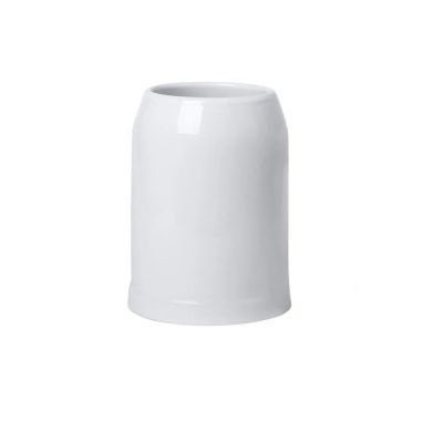 Jarra cerámica 700ml blanca cerveza microondas asa